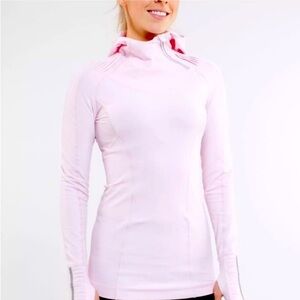Lululemon Run Back on Track pullover hoodie top pink womens 6